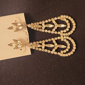 Rhinestone Chandelier Earrings